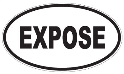 EXPOSE - Oval Magnet