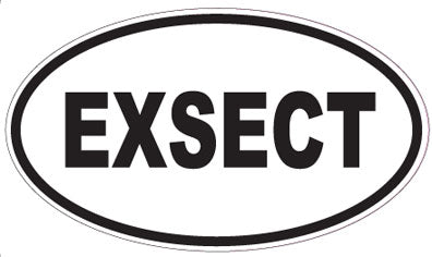 EXSECT - Oval Sticker