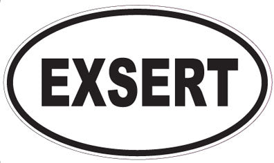 EXSERT - Oval Sticker