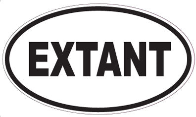 EXTANT - Oval Sticker