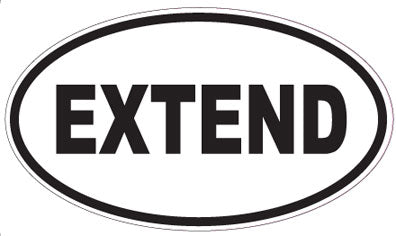 EXTEND - Oval Sticker