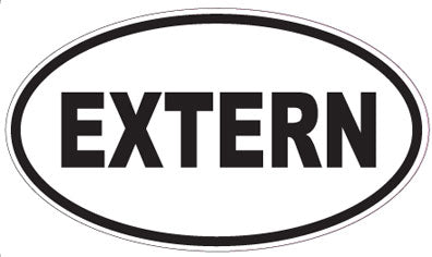 EXTERN - Oval Sticker