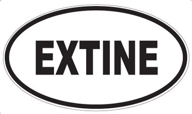 EXTINE - Oval Sticker