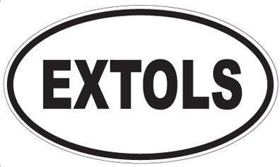 EXTOLS - Oval Sticker