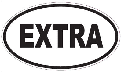 EXTRA - Oval Sticker