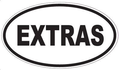 EXTRAS - Oval Sticker