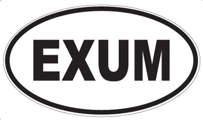 EXUM - Oval Sticker