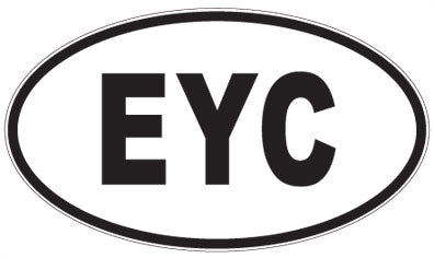 EYC - 3 Letter Initials Oval Magnet