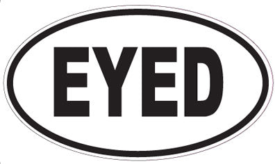 EYED - Oval Sticker