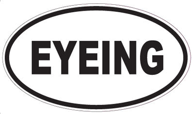 EYEING - Oval Sticker