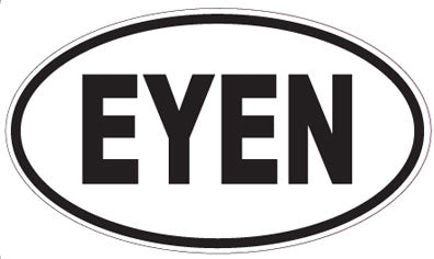 EYEN - Oval Sticker