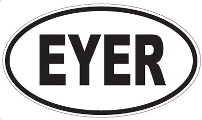 EYER - Oval Sticker