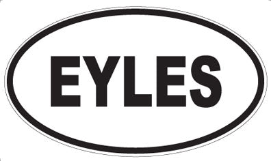 EYLES - Oval Sticker
