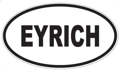 EYRICH - Oval Sticker