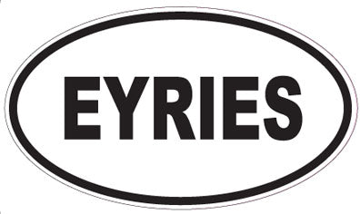EYRIES - Oval Sticker