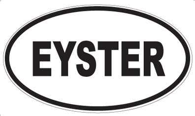 EYSTER - Oval Sticker