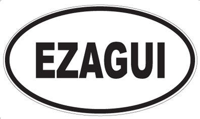 EZAGUI - Oval Sticker