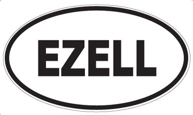 EZELL - Oval Magnet