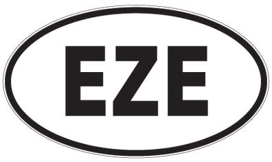 EZE - 3 Letter Initials Oval Magnet
