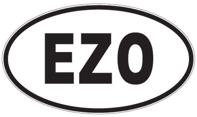 EZO - 3 Letter Initials Oval Magnet