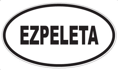 EZPELETA - Oval Sticker
