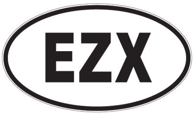 EZX - 3 Letter Initials Oval Magnet