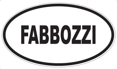FABBOZZI - Oval Magnet