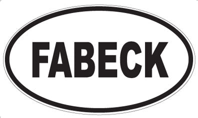 FABECK - Oval Magnet