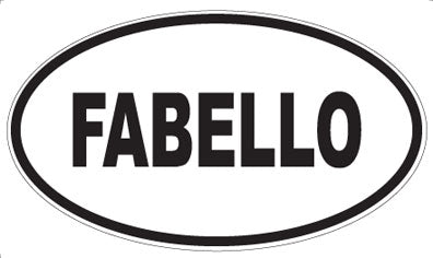 FABELLO - Oval Sticker