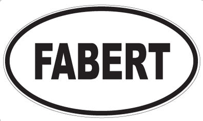 FABERT - Oval Sticker