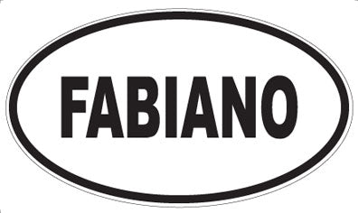 FABIANO - Oval Sticker