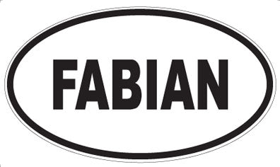 FABIAN - Oval Magnet