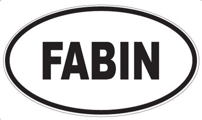 FABIN - Oval Magnet