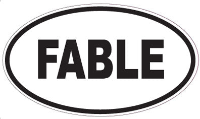 FABLE - Oval Sticker