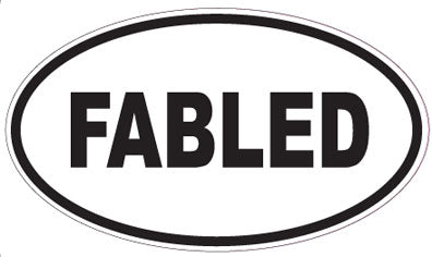 FABLED - Oval Sticker