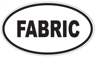 FABRIC - Oval Sticker