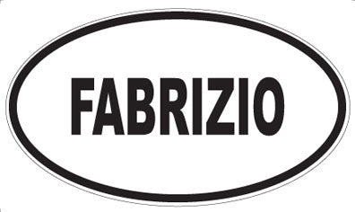 FABRIZIO - Oval Magnet