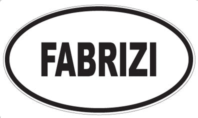 FABRIZI - Oval Magnet