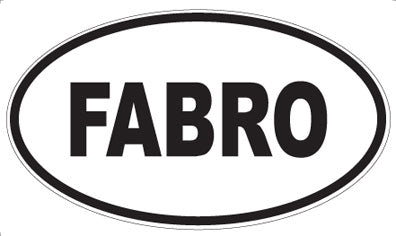FABRO - Oval Sticker