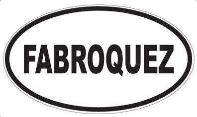FABROQUEZ - Oval Sticker