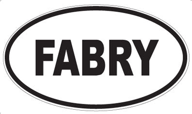 FABRY - Oval Sticker