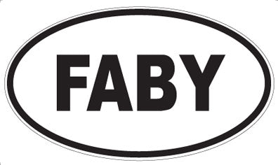 FABY - Oval Magnet