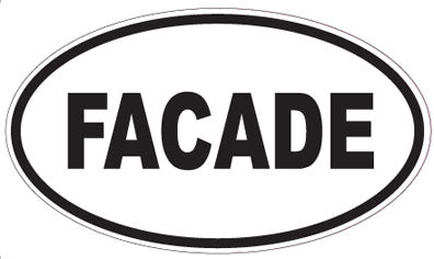 FACADE - Oval Sticker