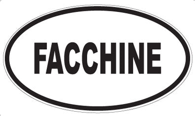 FACCHINE - Oval Sticker