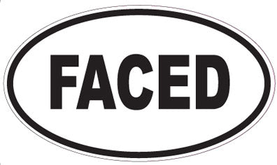 FACED - Oval Magnet
