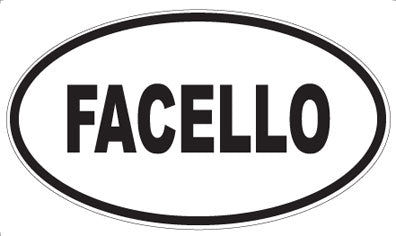 FACELLO - Oval Sticker