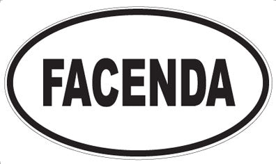 FACENDA - Oval Magnet