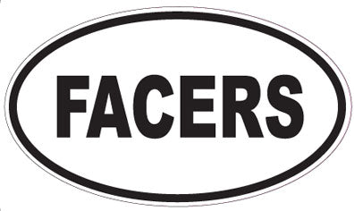 FACERS - Oval Sticker