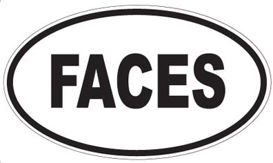 FACES - Oval Sticker