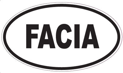 FACIA - Oval Sticker